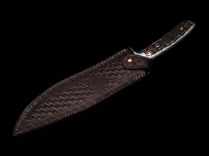 Boker Arbolito Toro HX Fixed Blade Hunting Knife ACX 390 Stag Handle (02BA595HX)