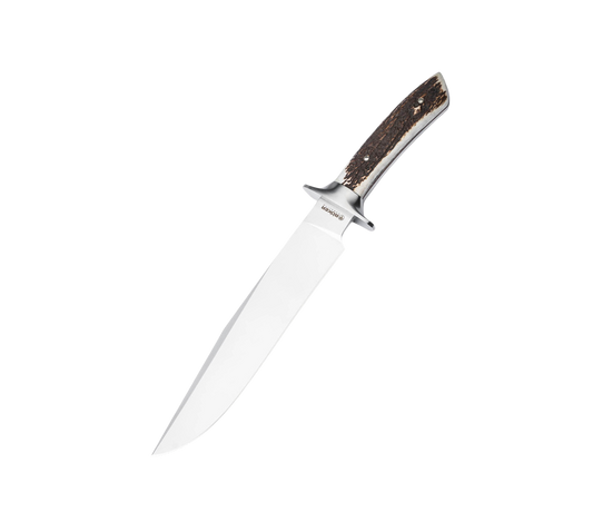 Boker Arbolito Toro HX Fixed Blade Hunting Knife ACX 390 Stag Handle (02BA595HX)
