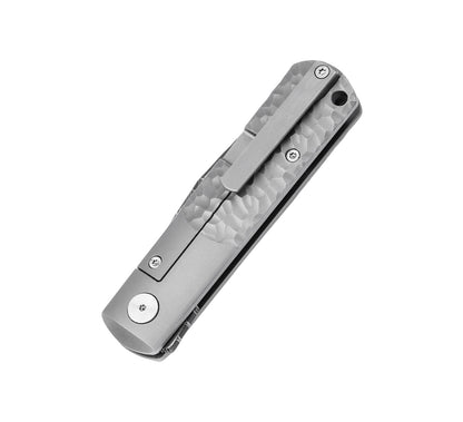 Boker BRLW Meteorite Damast Folding Knife Titanium Handle (110673DAM)