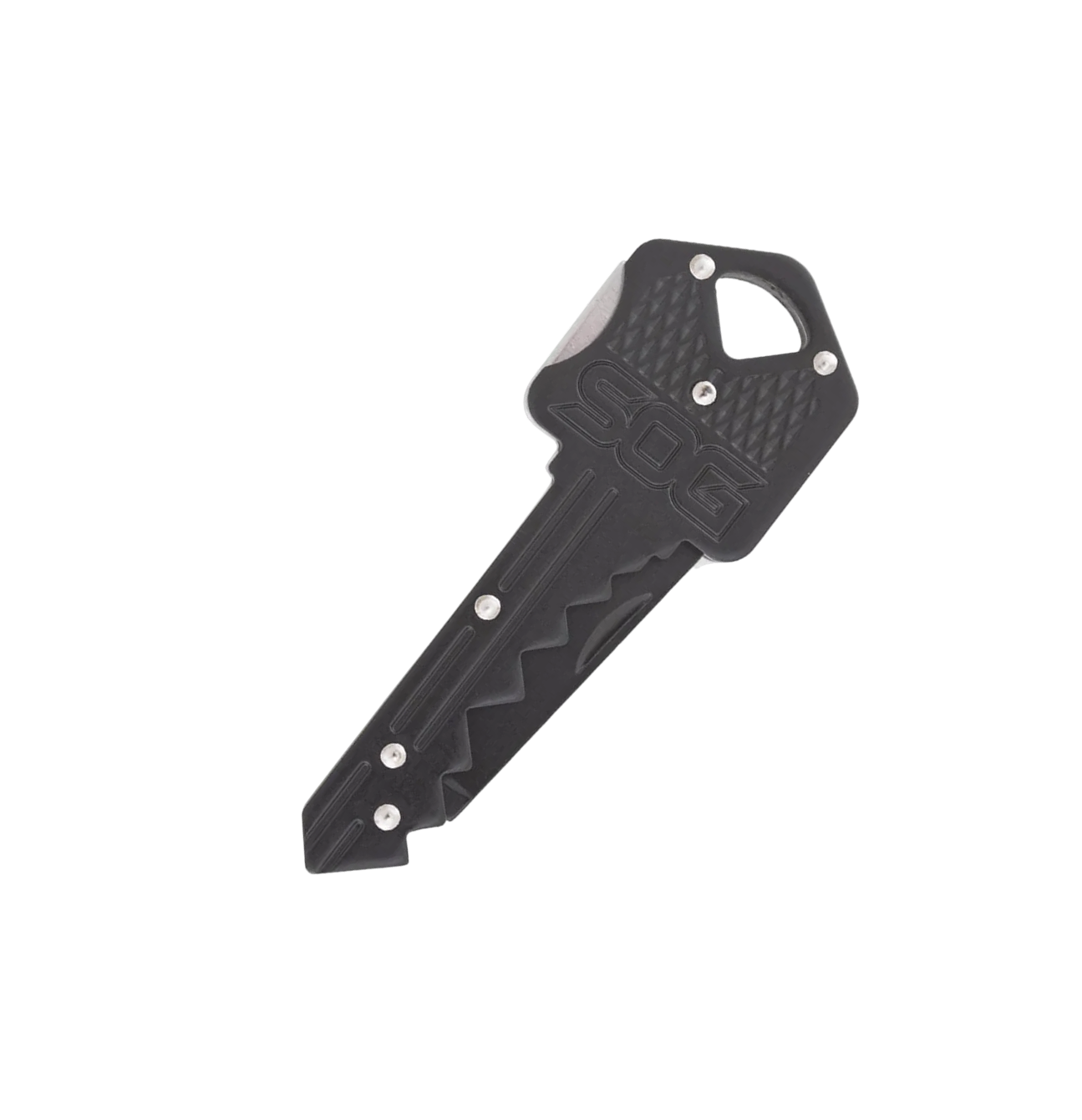 SOG Key Knife Black 5Cr13MoV Stainless Steel Keychain Pocket Knife (01SG026)