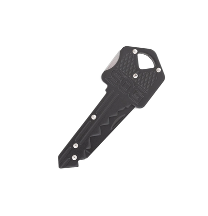 SOG Key Knife Black 5Cr13MoV Stainless Steel Keychain Pocket Knife (01SG026)