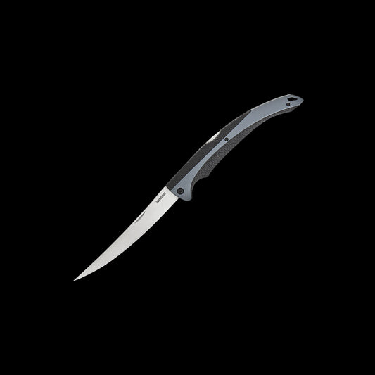 Kershaw 1258 folding fillet knife with flexible 420J2 stainless steel blade, K-Texture grip handle, and Back Lock