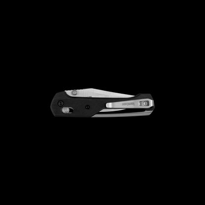 Lightweight black GFN handle on Kershaw Airspace folding knife