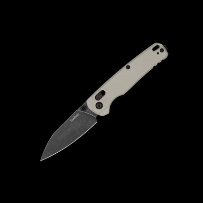 Kershaw Bel Air 6105 USA-made folding knife with MagnaCut reverse-tanto blade and nickel Cerakote aluminum handle