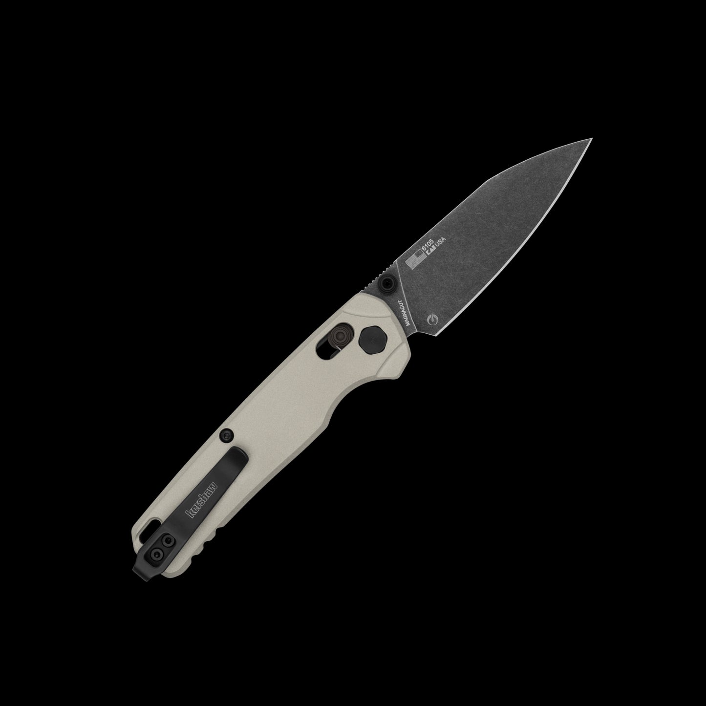 CPM MagnaCut reverse-tanto blade on Kershaw Bel Air 6105