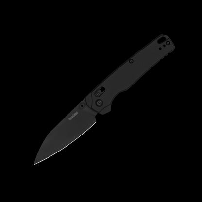 Kershaw Bel Air XL Black 6110BLK USA-made folding knife with black MagnaCut blade and aluminum handle