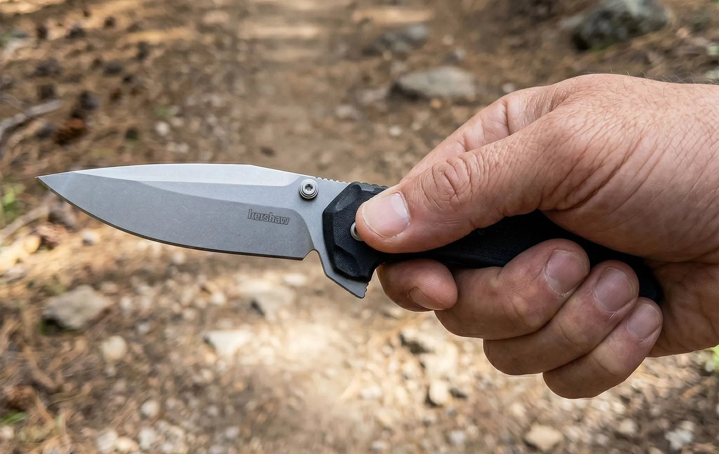 Thumb stud and flipper opening on Kershaw Bonneville 6000