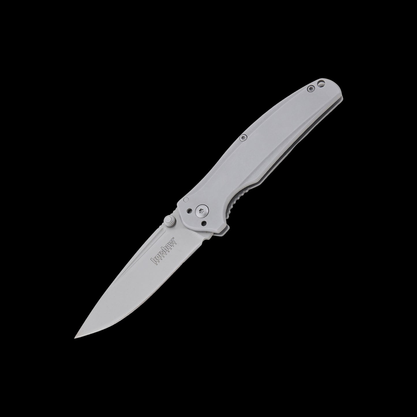 Kershaw Catalytic 1341 assisted folding knife with 8Cr13MoV drop-point blade and stainless-steel handle