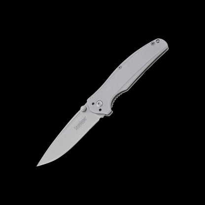 Kershaw Catalytic 1341 assisted folding knife with 8Cr13MoV drop-point blade and stainless-steel handle