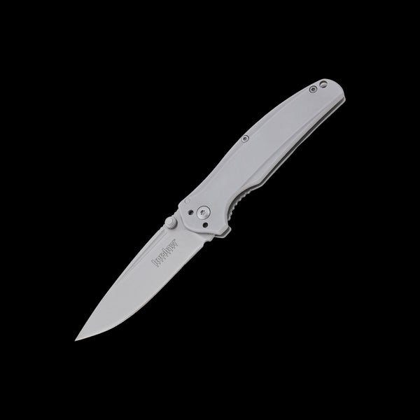 Kershaw Catalytic 1341 assisted folding knife with 8Cr13MoV drop-point blade and stainless-steel handle