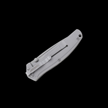 Stainless-steel handle on Kershaw Catalytic folding knife