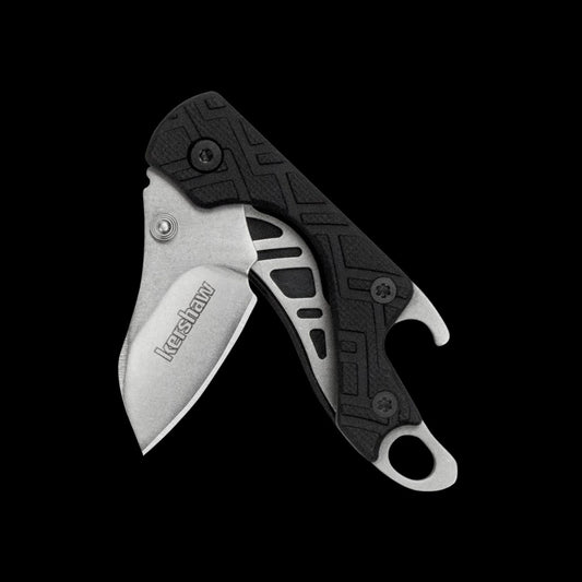 Kershaw Cinder Folding Pocket Knife Bottle Opener Black (1025)