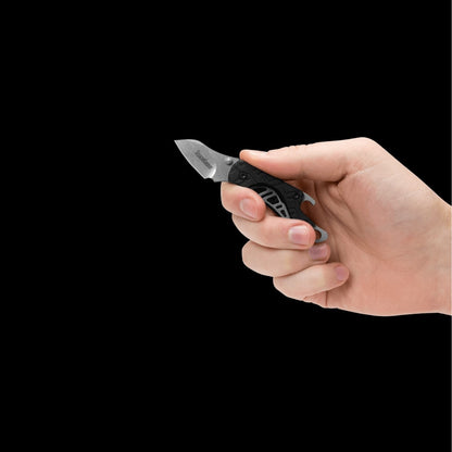 Kershaw Cinder Folding Pocket Knife Bottle Opener Black (1025)