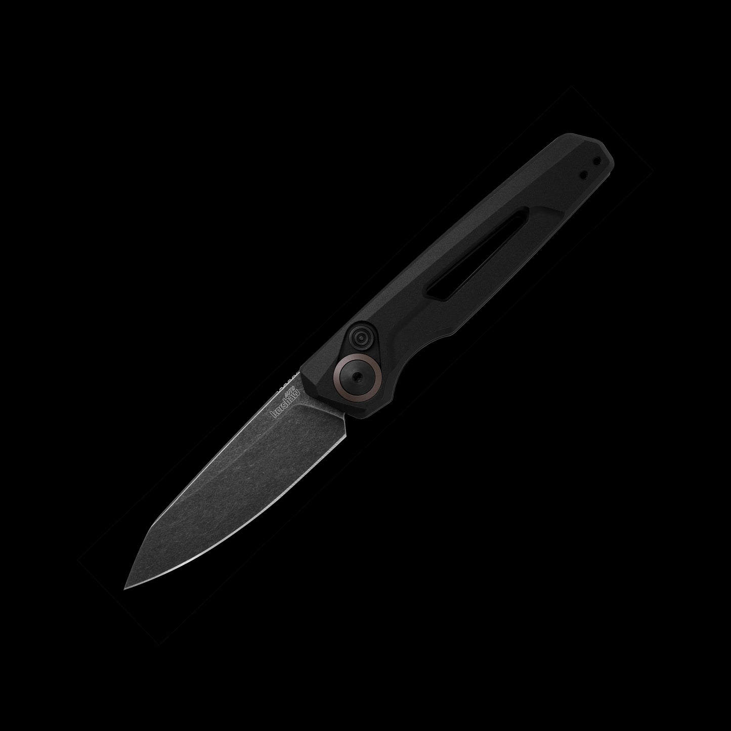 Kershaw Launch 11 7550 USA-made automatic knife with BlackWash CPM 154 blade and black aluminum handle