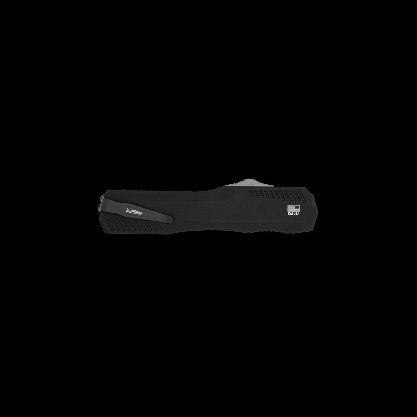 Kershaw Livewire Carbon Fiber 9000CF USA-made OTF knife with two-tone MagnaCut spear-point blade