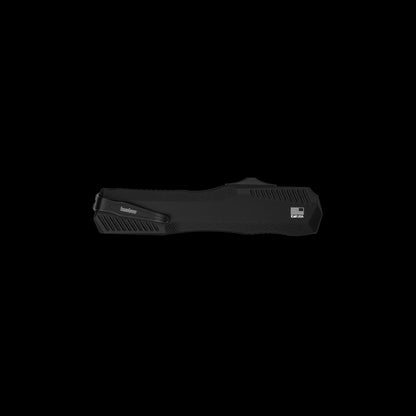 Black PVD and satin two-tone blade on Kershaw Livewire Reverse Tanto