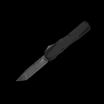 Kershaw Livewire Tanto 9000T USA-made OTF knife with BlackWash MagnaCut blade and black aluminum handle