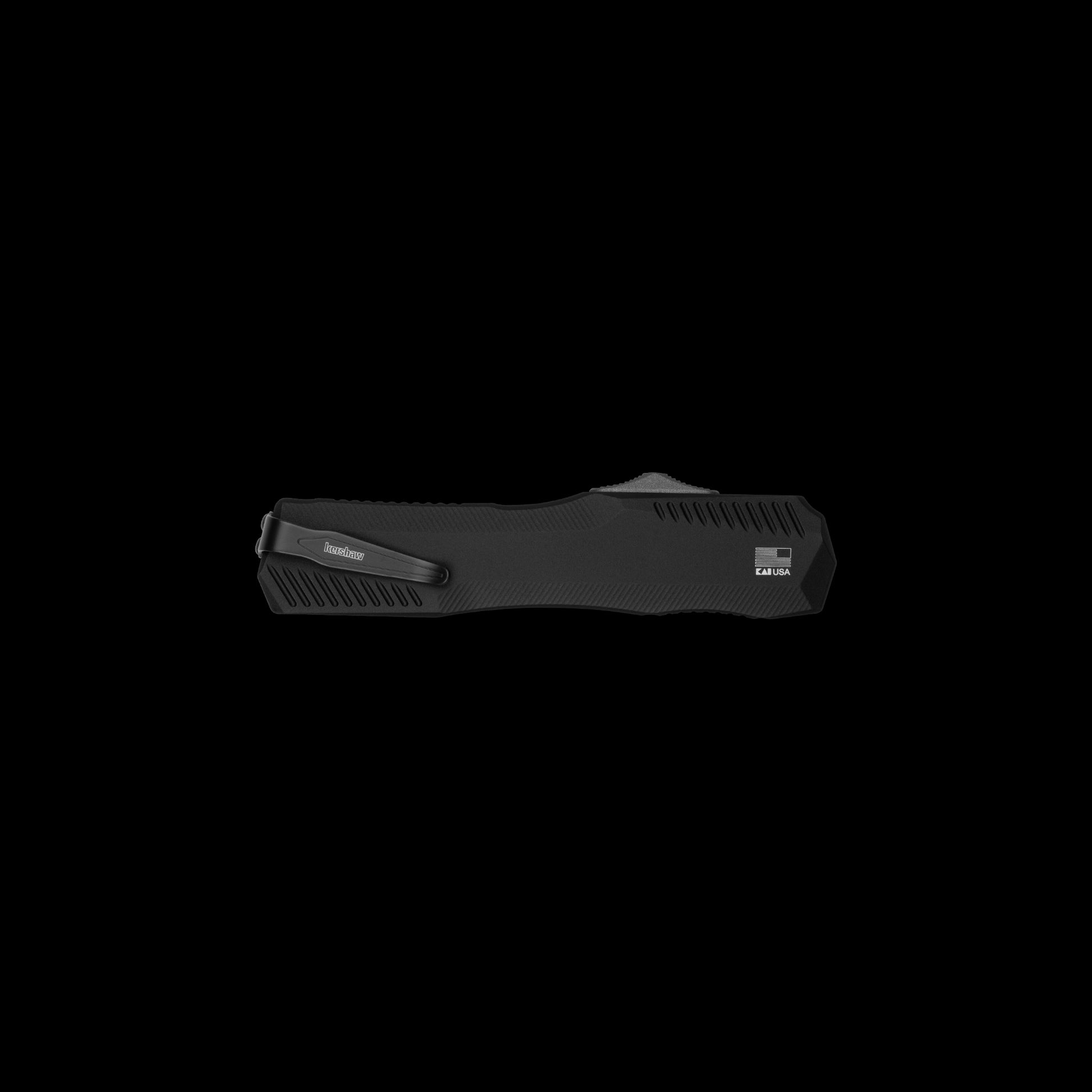 Reversible deep-carry pocket clip on Kershaw Livewire Tanto