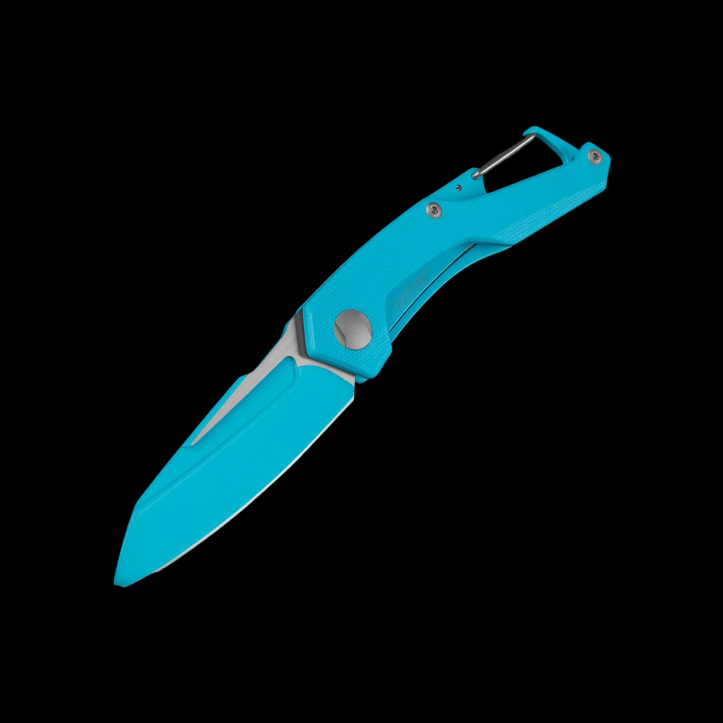 Kershaw Reverb Teal 1220TEAL lightweight manual folding knife with 8Cr13MoV blade and carbon fiber handle