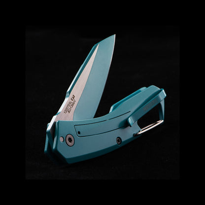 8Cr13MoV blade on Kershaw Reverb Teal 1220TEAL