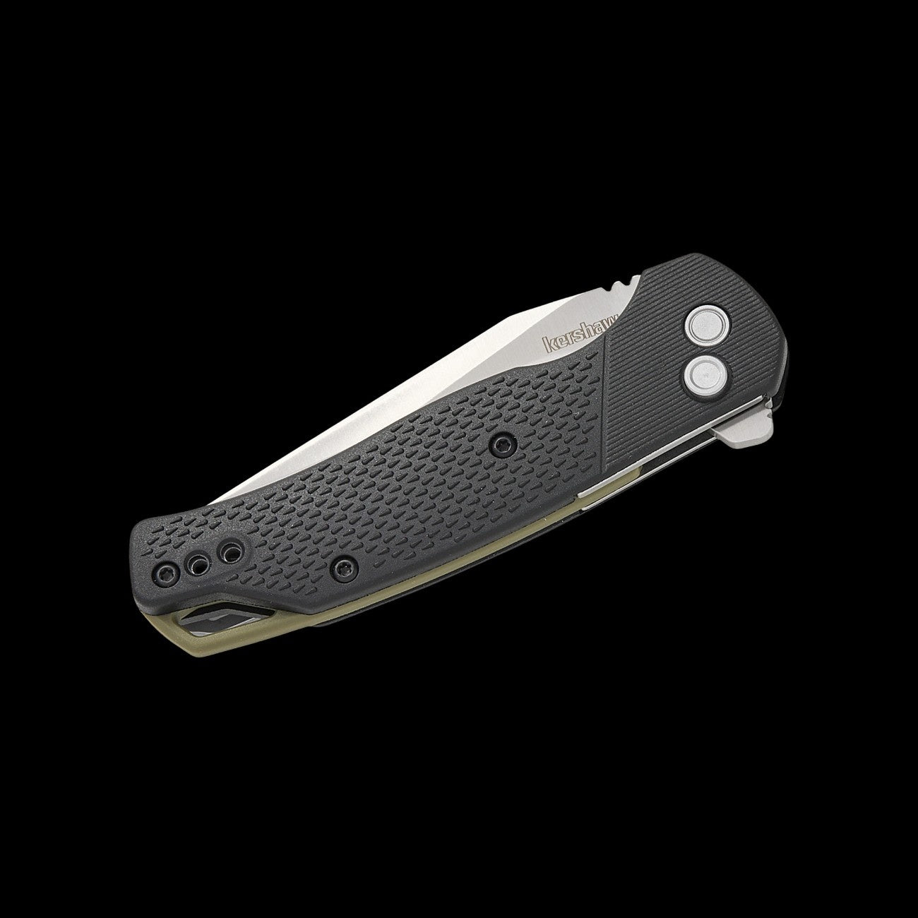 Button-lock mechanism on Kershaw Runoff KS1429