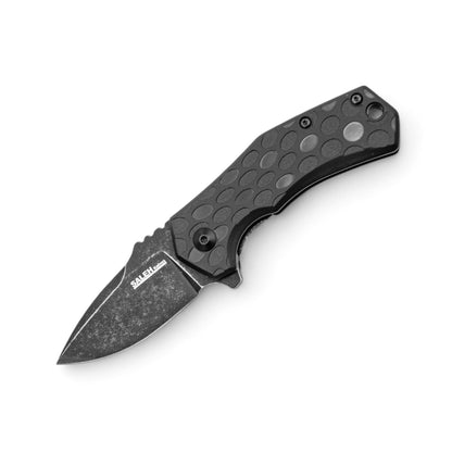 SALEH KNIVES  | KNIFE | FOLDING  | ALL BLACK| TAM-546 BSWB