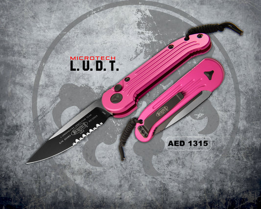 MICROTECH KNIVES LUDT P/S PINK-135-2PK