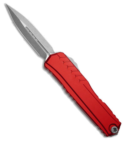Microtech Cypher II Double Edge Merlot Aluminum, Apocalyptic M390MK - 1242-10APMR
