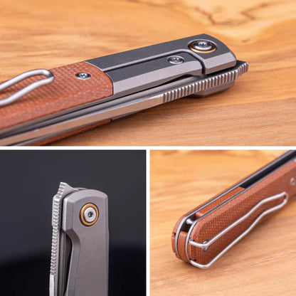 Real Barlow RB-7 | S35VN | Titanium & Inlay-7892