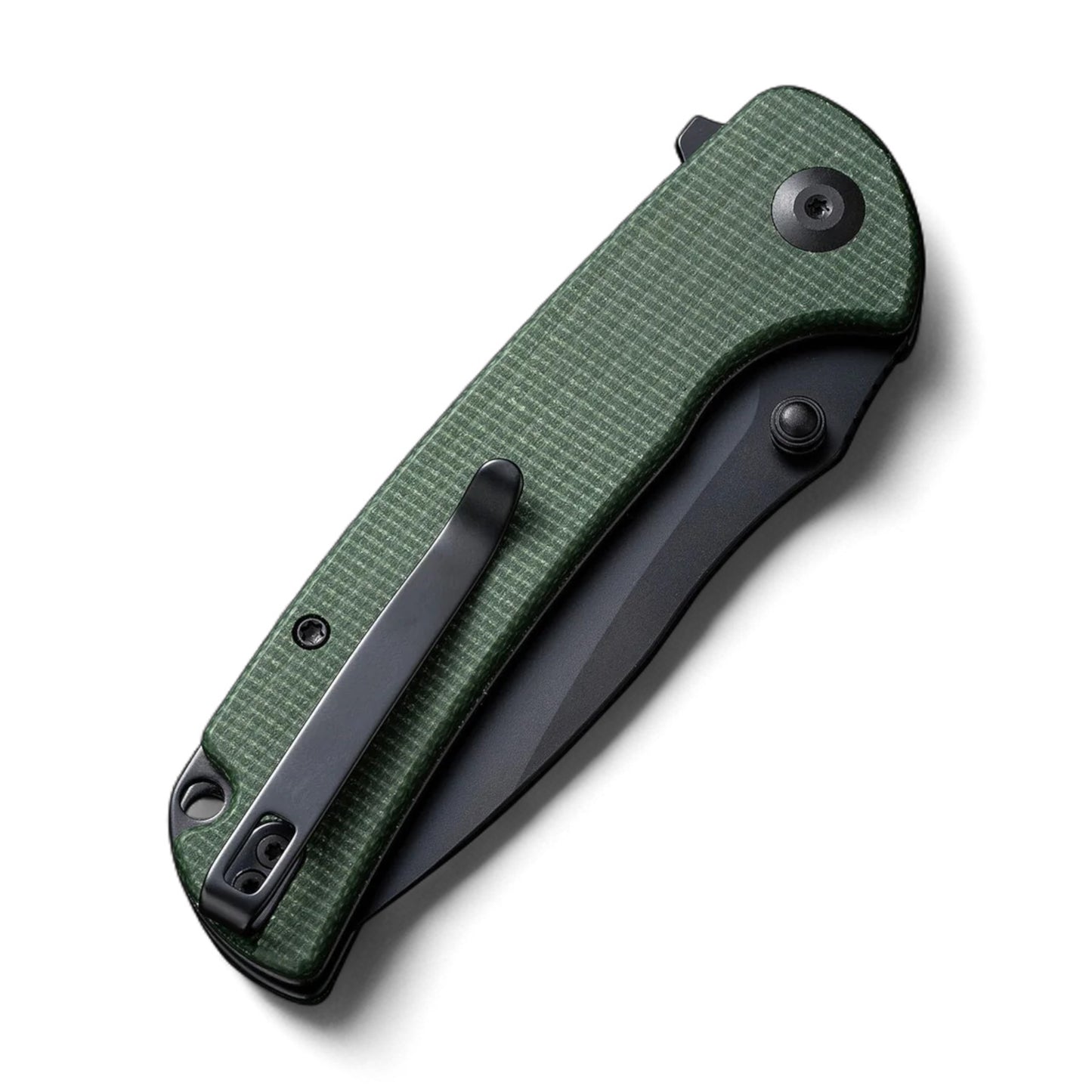 SENCUT | Pulsewave Flipper & Thumb Stud & Button Lock Knife Micarta Handle | S23032-3