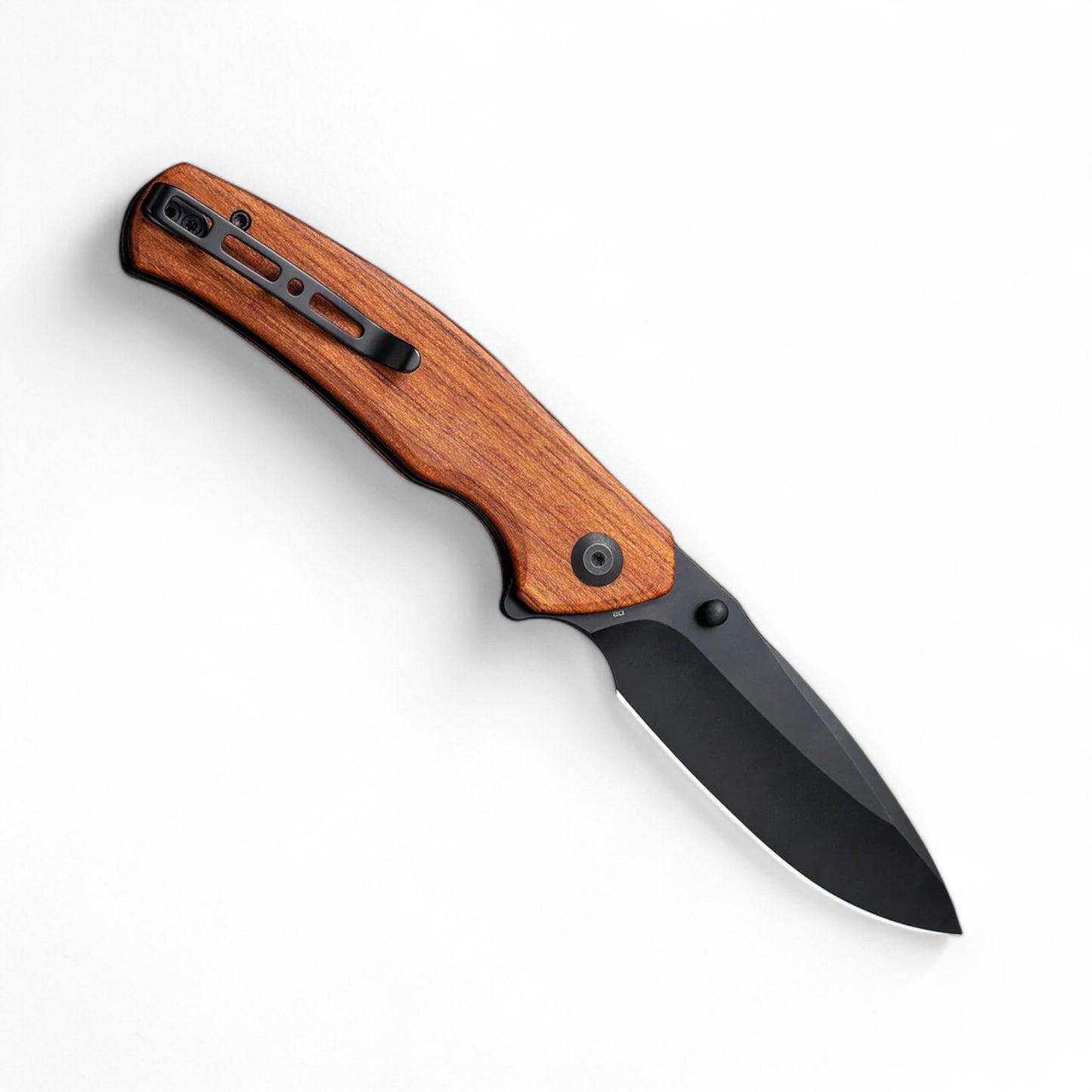 SENCUT | Slashkin Flipper & Thumb Stud Knife Wood Handle | S20066-4