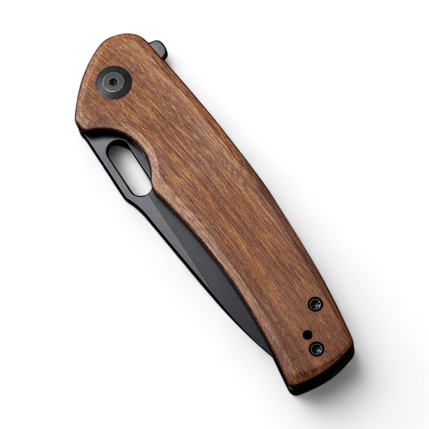 SENCUT | Vesperon Flipper & Thumb Hole Knife Wood Handle | S20065-4