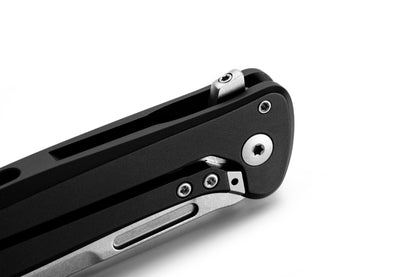 Skinny Aluminium - Black / Stone Washed blade SK01A BS