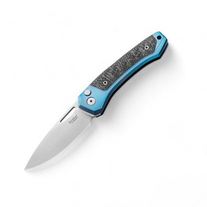 LIONSTEEL |Twain - Blue titanium | Carbon fiber | TW BL CF