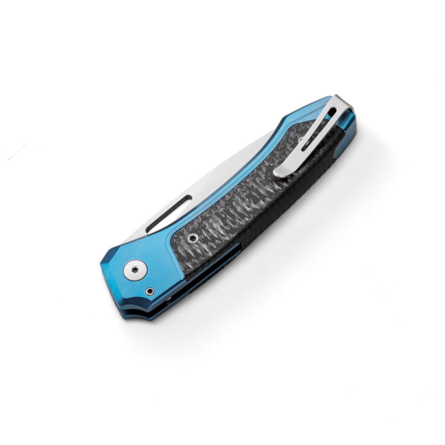 LIONSTEEL |Twain - Blue titanium | Carbon fiber | TW BL CF