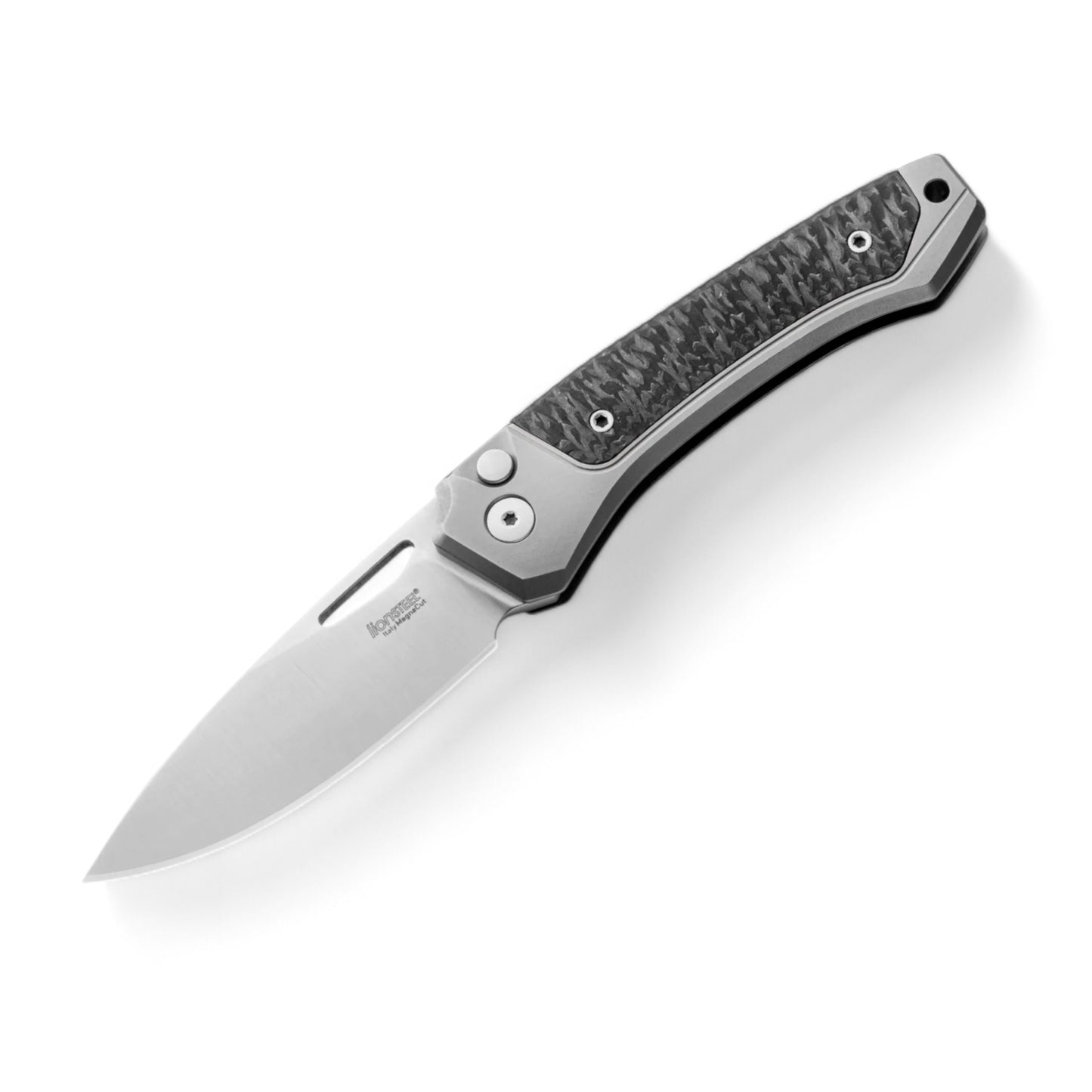 LIONSTEEL | Twain - Gray titanium | Carbon fiber | TW GY CF