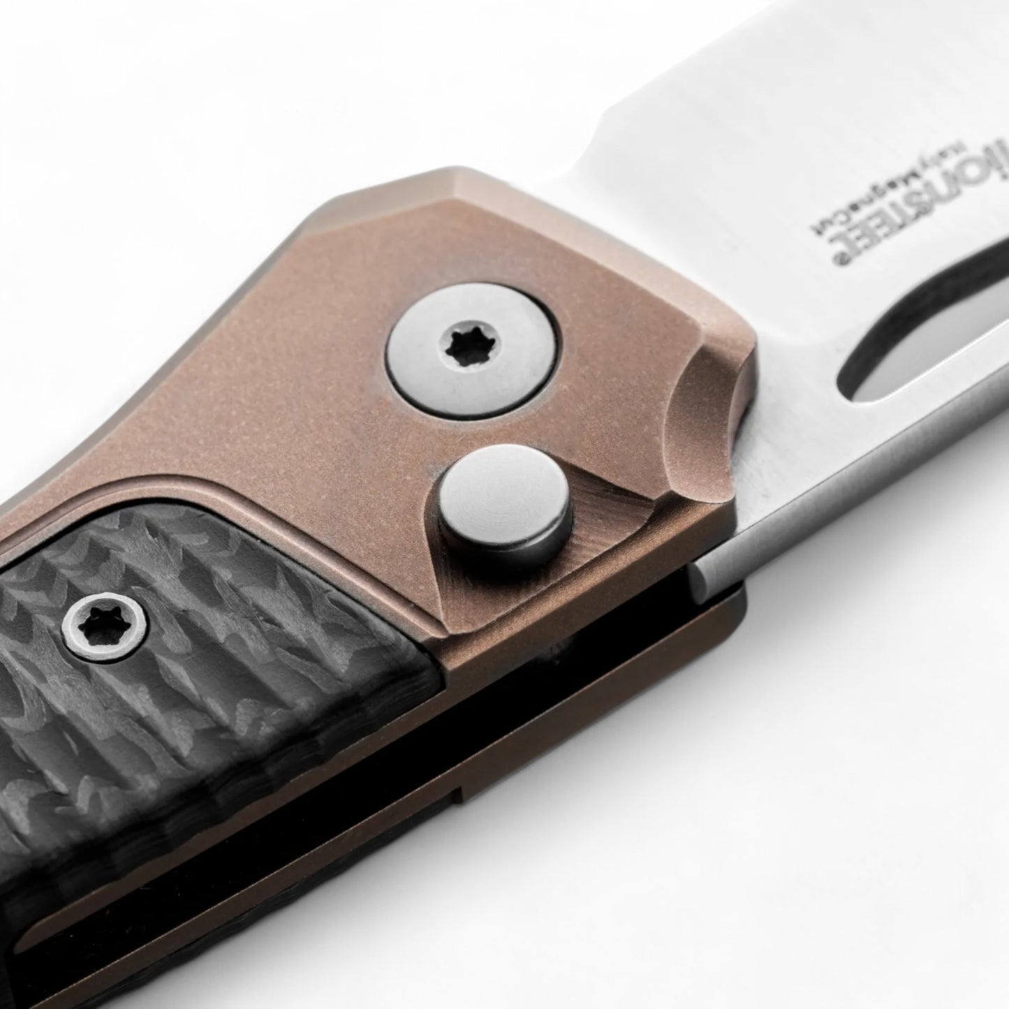 LIONSTEEL | Twain - Bronze titanium | Carbon fiber | TW BR CF