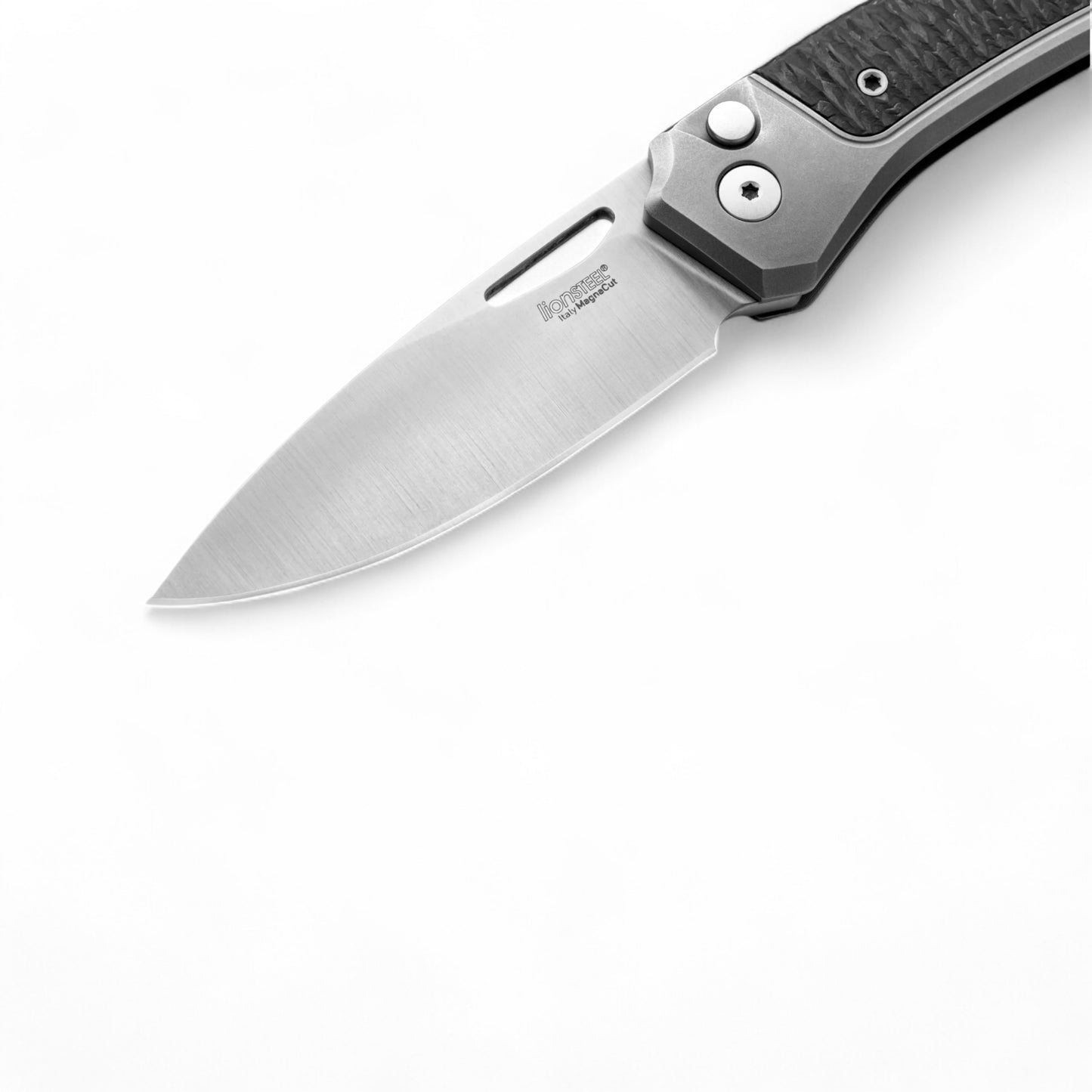 LIONSTEEL | Twain - Gray titanium | Carbon fiber | TW GY CF
