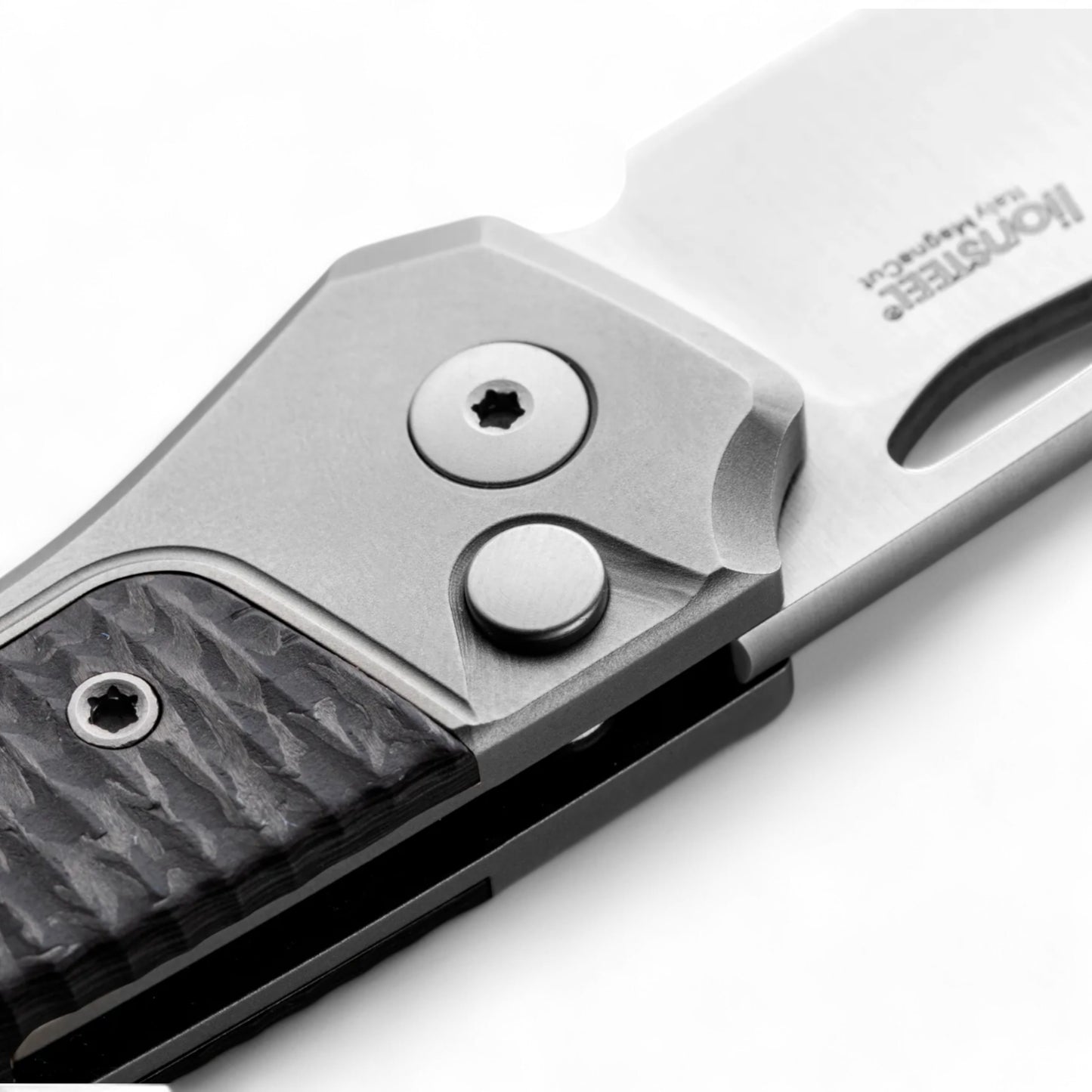 LIONSTEEL | Twain - Gray titanium | Carbon fiber | TW GY CF