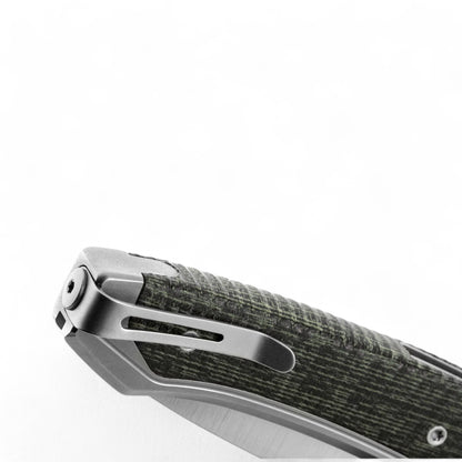 LIONSTEEL | Twain - Gray titanium | Green canvas | TW GY CVG