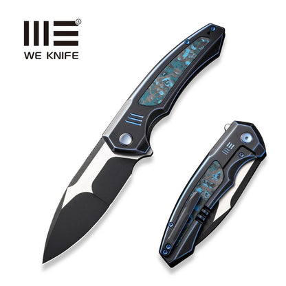 WEKNIFE Hyperactive Flipper Knife Titanium & FatCarbon Fiber Handle (3.8" Vanax Blade) WE23030-3