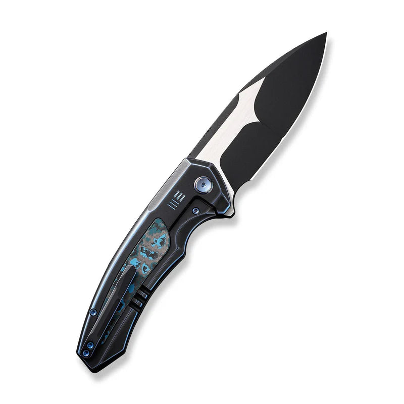 WEKNIFE Hyperactive Flipper Knife Titanium & FatCarbon Fiber Handle (3.8" Vanax Blade) WE23030-3