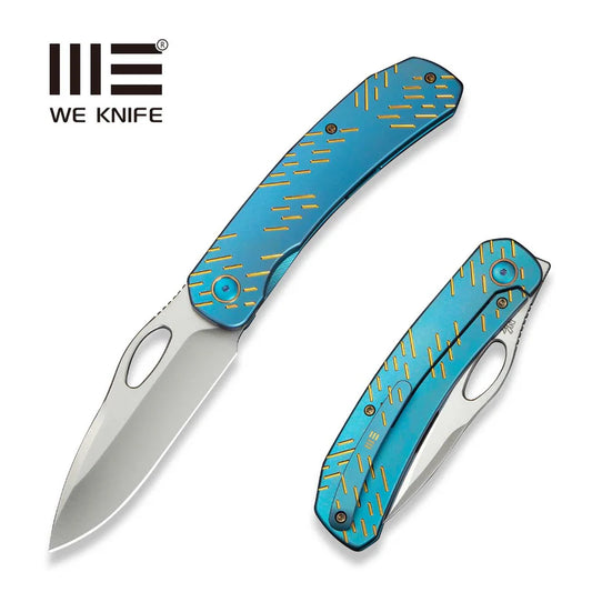 WEKNIFE Inmate Front Flipper & Thumb Hole Knife Titanium Handle (3.7" CPM 20CV Blade) WE23096B-3