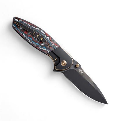 WEKNIFE | Nitro OG Flipper & Thumb | Stud Knife Titanium & Carbon Fiber Handle | WE23035-4