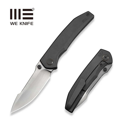 WEKNIFE Ryson Thumb Stud Knife Gray Titanium Handle (3.33" Hand Rubbed Satin Bohler M390 Blade) WE24086-2