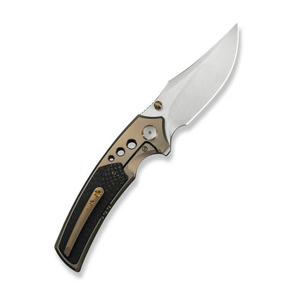 WEKNIFE Skynix Flipper & Thumb Stud Knife Titanium & Carbon Fiber Handle (3.7" M390 Blade) WE24087-3