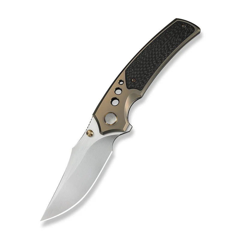 WEKNIFE Skynix Flipper & Thumb Stud Knife Titanium & Carbon Fiber Handle (3.7" M390 Blade) WE24087-3
