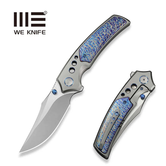WEKNIFE Skynix Flipper & Thumb Stud Knife Titanium Handle (3.7" M390 Blade, Satin Flat) WE24087-2