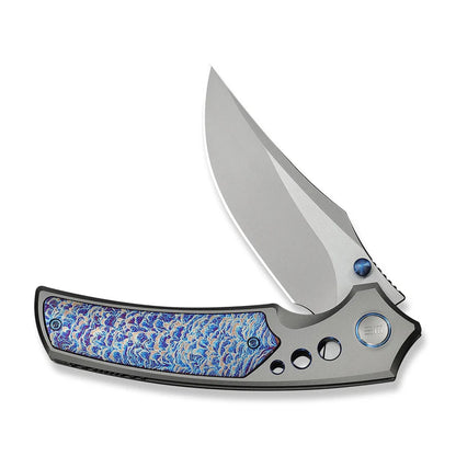 WEKNIFE Skynix Flipper & Thumb Stud Knife Titanium Handle (3.7" M390 Blade, Satin Flat) WE24087-2