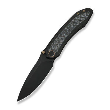 WEKNIFE Winsome Thumb Stud & Front Flipper Knife Titanium & G10 & Carbon Fiber Handle (3.74" M390 Blade) WE23092-1